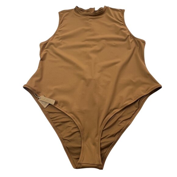 SKIMS Swim Sleeveless One Piece Almond 4X - Picture 2 of 14